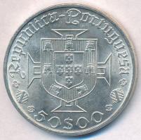 Portugália 1968. 50Esc Ag "Vasco da Gama születésének 500. évfordulója " T:1-
Portugal 19...