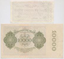 Németország / Weimari Köztársaság 1922. 10.000M + 1923. 2.000.000M (2xklf) + 10.000.000M + Birodalmi...