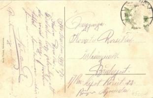 1909 Kismarton, Eisenstadt; Deák Ferenc utca, üzletek. Kern Viktor kiadása / street view, shops (Rb)