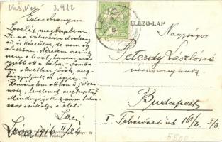 Felsőőr, Oberwarth; Fő tér, Stehlik Ferenc könyvkötészet üzlete és saját kiadása / main square, publ...