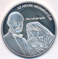 DN Nemzetünk nagyjai - Semmelweis Ignác Ag emlékérem tanúsítvánnyal (10,37g/0.999/35mm) T:PP fo.