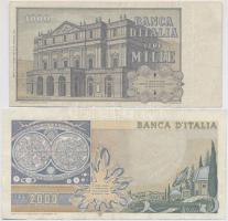Olaszország 1969. 1000L + 1983. 2000L T:III,III-
Italy 1969. 1000 Lire + 1983. 2000 Lire C:F,VG
Kr...