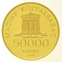 2009. 50.000Ft Au "Kazinczy Ferenc" tanúsítvánnyal dísztokban (10g/0.986) T:PP Hungary 200...