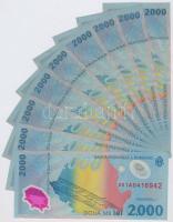 Románia 1999. 2000L "Napfogyatkozás" karton díszcsomagolásban + 1999. 2000L (8x) ezek csom...