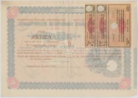 Budapest 1926. "Belvárosi Takarékpénztár Részvénytársaság" öt részvénye egyben 250P-ről (2...
