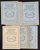 1930 a Magyar Építőművészet 30. évf. 1-12. lapszáma, érdekes írásokkal, jó állapotban