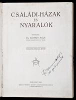 Kotsis István: Családi-házak és nyaralók. Bp., 1928, Németh József. Foltos, sérült papírkötésben