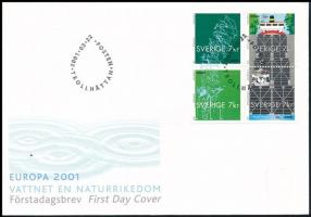 2001 Europa CEPT  bélyegfüzetlap MH 276 FDC-n