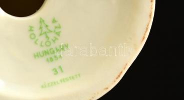 Hollóházi pletykálkodók, kézzel festett, jelzett, hibátlan, m:22 cm