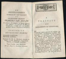 Kováts Ferenc Xaver (1743-1810): Tentamen Publicum, ex Theologia Dogmatico-Morali. Quod Auctoritate,...