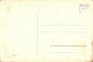 Krampus lady art postcard s: Endrődi (EK)