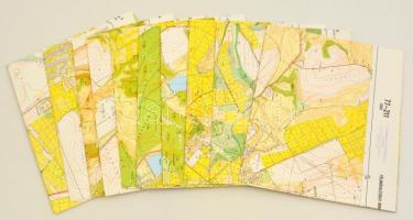 Eger és környéke, 1:10000, 11 db topográfiai térképszelvény