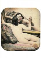13 db modern erotikus képeslap 1850 körül készült dagerrotípiákról / 13 modern erotic motive cards, ...