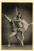 13 db modern motívumlap balett-táncosokról. Képzőművészeti Alap / 13 modern motive cards of Hungaria...