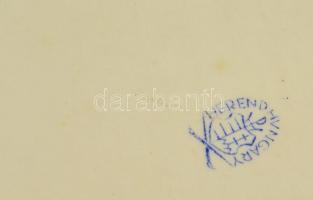 Herendi Viktória mintás kis tálka, kézzel festett, jelzett, hibátlan, 9,5×9,5 cm