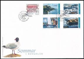 Nyár Bohuslän tartományban, öntapados bélyegek FDC-n, Summer in Bohuslän Province, self-adhesive stamps FDC