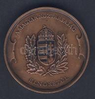 "A Magyar Köztársaság elnökétől - Budapest - Parlament" Br emlékérem T:1