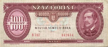 100Ft 1968, 1984 (3x), 1992 (3x) T:II,III,IV