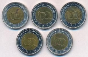 2002. 100Ft "Kossuth" (5x) T:2 Adamo FOEM1