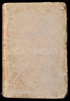 Táncsics Mihály: Kritikai értekezések, különös tekintettel a MTT munkálataira. 1. köt. Pest, 1835, T...