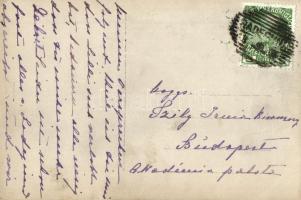 2 db régi fotó képeslap Szily Kálmánnak (Magyar Tudományos Akadémia főtitkára) címezve az Akadémia p...