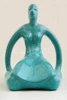 Gorka Géza (1894-1971): Könyvtámasz, mázas kerámia, jelzett, restaurált, m: 17 cm