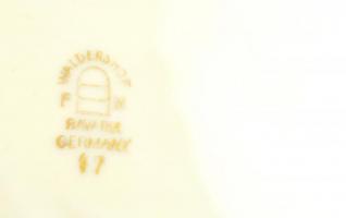 Waldershof nagy tál, matricás, jelzett, apró karcolással, d:32 cm