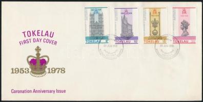 Erzsébet motívum 4 klf FDC Elizabeth 4 FDC