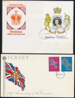 Erzsébet motívum 4 klf FDC Elizabeth 4 FDC