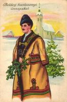 15 db régi és modern üdvözlőlap / 15 pre-1945 and modern greeting cards