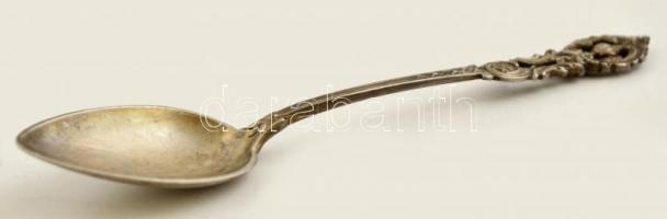 Ezüst (Ag.) kiskanál készlet (11 db), jelzett, mesterjeggyel, saját dobozában, h: 11 cm, nettó 119 g