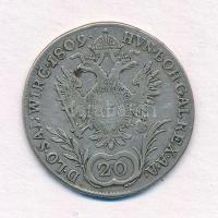 Ausztria 1809A 20kr Ag "I. Ferenc" T:2-,3 ph. 
Austria 1809A 20 Kreuzer Ag "Franz I&...