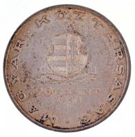 1948. 20Ft Ag "Táncsics" T:2 patina 
Adamo EM3