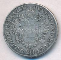 1835B 20kr Ag "I. Ferenc" Körmöcbánya (6,59g) T:2- Hungary 1835B 20 Kreuzer Ag "Franz...