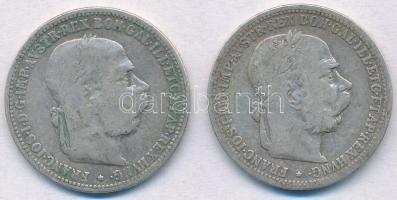 Ausztria 1893-1901. 1K Ag "Ferenc József" (2xklf) T:2-,3 patina
Austria 1893-1901. 1 Coro...
