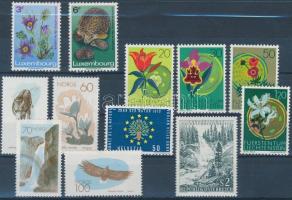 European Conservation Year 2 sets + 2 stamps, Europa természetvédelmi év motívum 2 klf sor + 2 klf önálló érték