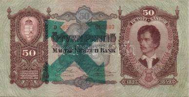 1930-41. 10P, 20P, 50P, 100P zöld nyilaskeresztes felülbélyegzéssel T:II