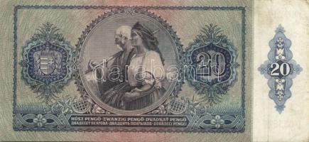 1930-41. 10P, 20P, 50P, 100P zöld nyilaskeresztes felülbélyegzéssel T:II