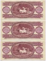 1984. 100Ft (3x) sorszámkövetők T:I-