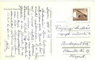 Sopron, Tűztorony, Előkapu. Képzőművészeti Alap kiadása (EK)