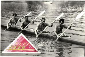 3 db Carte Maximum magyar sportolókkal: kajak-kenu / 3 Hungarian champions motive CMs: kayak, canoe ...