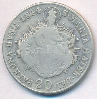 1844B 20kr Ag "V. Ferdinánd" T:3
Huszár 2081., Unger III.:1419