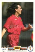 4 db modern sport reklámlap: labdarúgás, kerékpározás / 4 modern sport advertisement cards: football...