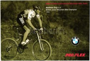 4 db modern sport reklámlap: labdarúgás, kerékpározás / 4 modern sport advertisement cards: football...