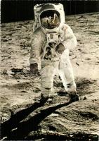 7 db modern űrhajós motívumlap, Holdra szállás, amerikai asztronauták / 7 modern astronautics motive...