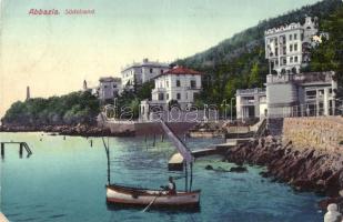Abbazia, Südstrand / strandfürdő, szálloda / beach, hotel (EK)