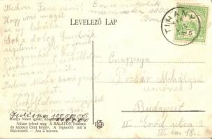 Tihany, A templom visszhangverő oldala. Mérei Ignác kiadása