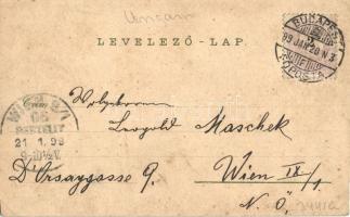 1899 Balatonfüred, Clotild-udvar, Stefánia yacht udvar, Ipoly udvar, templom, Kisfaludy-szobor, Tiha...