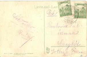 Siófok, Balaton-parti homokfürdő, fürdőzők, kabinok (EK)