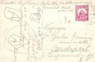 Balatoni élet, Halászok csónakokkal, gőzhajó